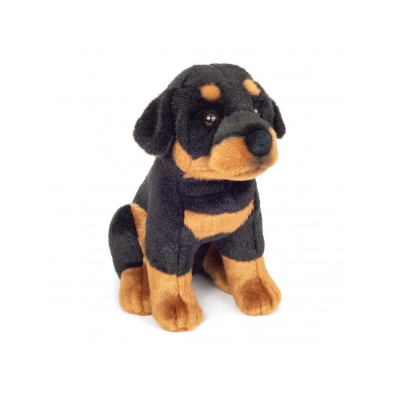 Knuffel Hond Rottweiler Zittend 30cm Knuffel Hond Rottweiler Zittend 30cm