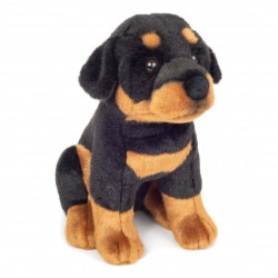 Knuffel Hond Rottweiler Zittend 30cm Knuffel Hond Rottweiler Zittend 30cm