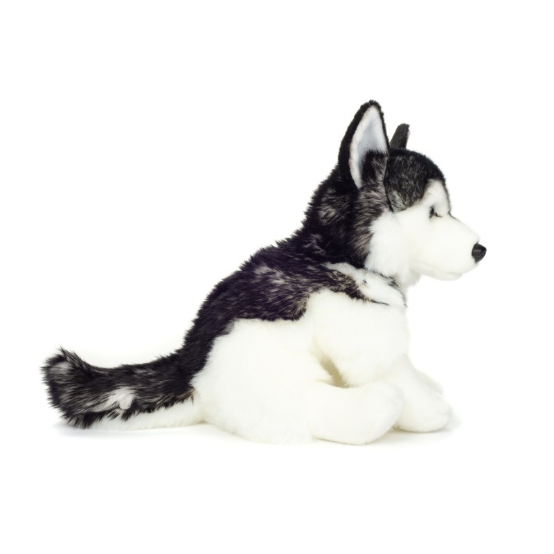 Knuffel Hond Husky Zittend 30cm