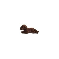 Knuffel Hond Labrador Chocobruin Liggend 32cm Knuffel Hond Labrador Chocobruin Liggend 32cm