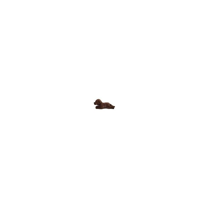 Knuffel Hond Labrador Chocobruin Liggend 32cm Knuffel Hond Labrador Chocobruin Liggend 32cm