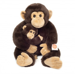 Knuffel Chimpansee met Baby 40cm