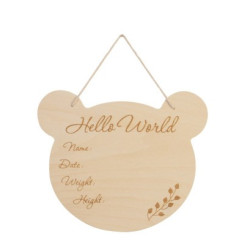 Houten Beer Muurhanger