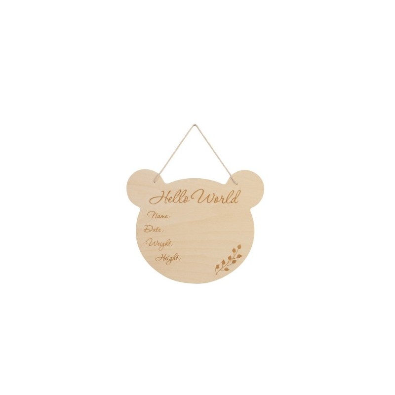 Houten Beer Muurhanger Houten Beer Muurhanger