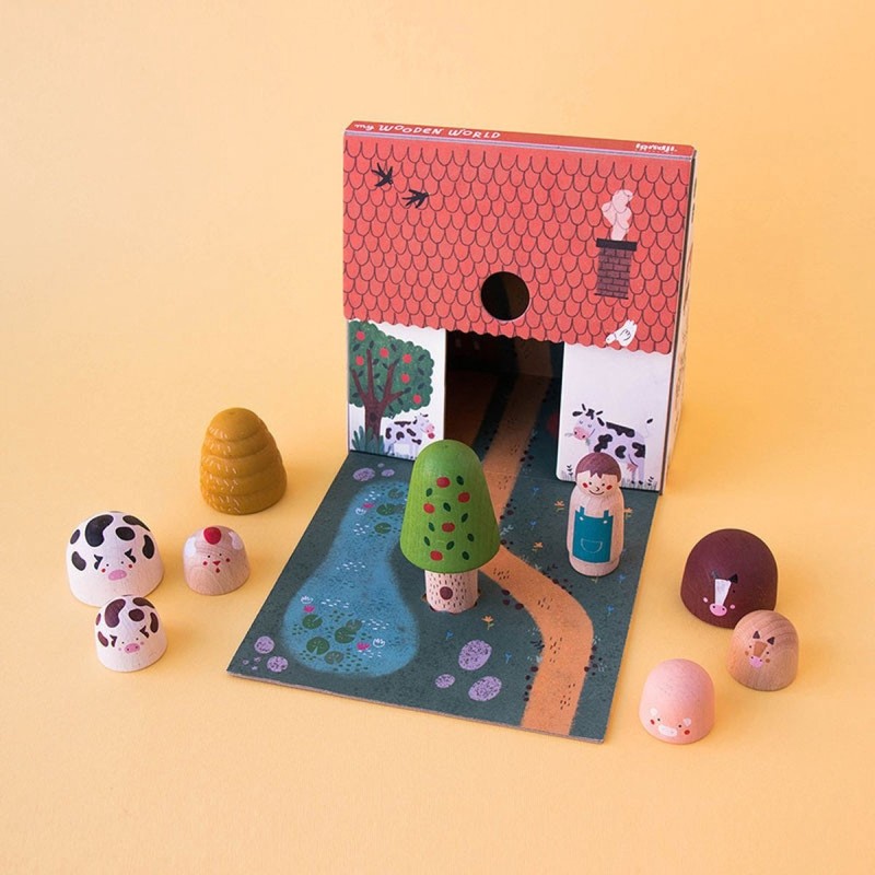 Houten Speelgoed My wooden world farm