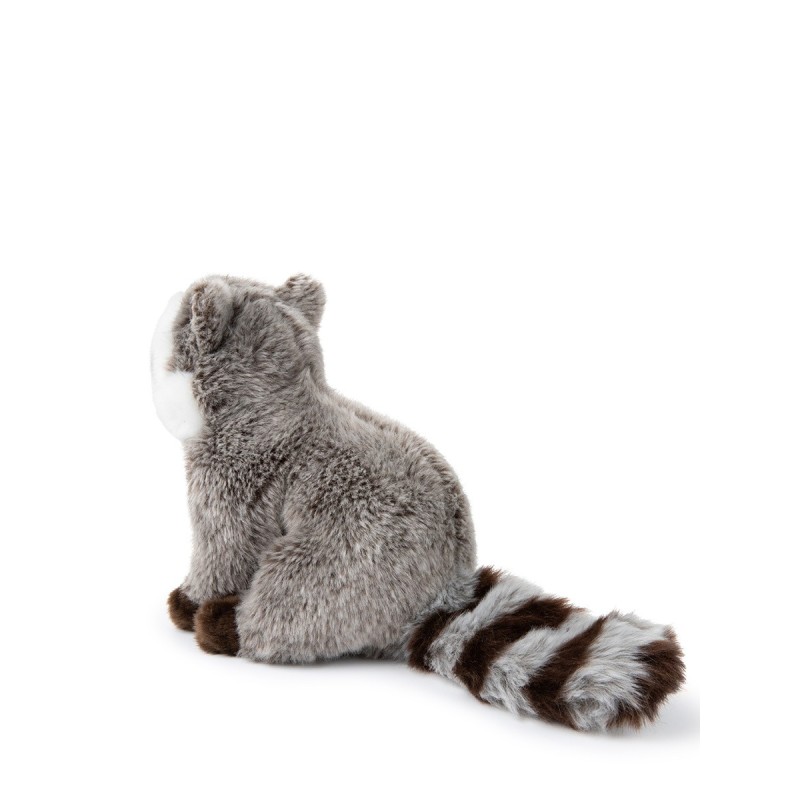 Knuffel Raccoon Black White 23 cm