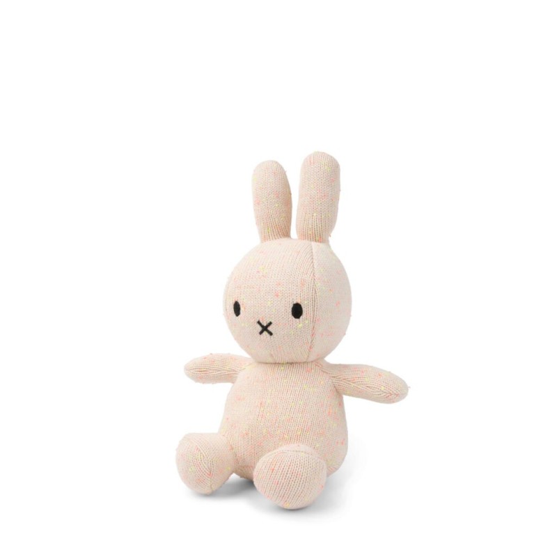 Knuffel Sitting Organic Cotton Pink Yellow melange 23 cm