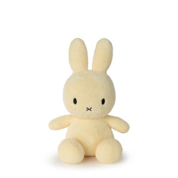 Knuffel Sitting Terry Light Yellow 33 cm