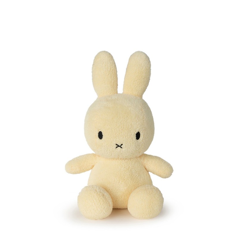 Knuffel Sitting Terry Light Yellow 33 cm