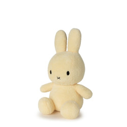 Knuffel Sitting Terry Light Yellow 33 cm