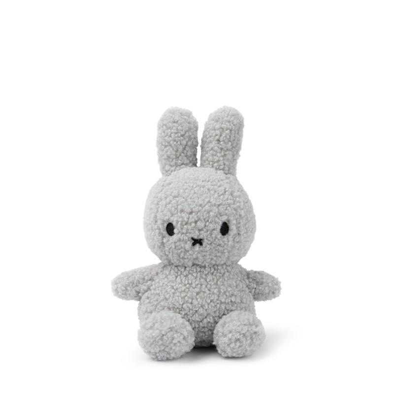 Knuffel Sitting Teddy Light Grey 23 cm