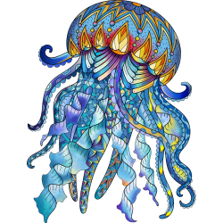 Regenboog Houten Puzzel Jellyfish