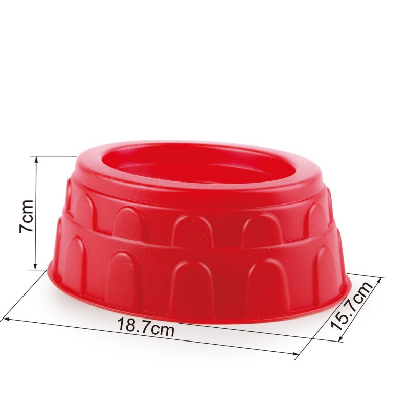 Zandbakvorm Colosseum Rood