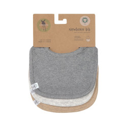 Newborn Slab GOTS Dark Grey/Light Grey/Nature