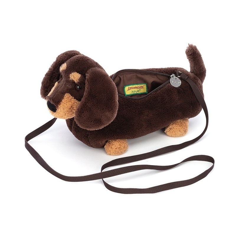 Knuffel Tas Hond Otto Sausage Dog Bag Knuffel Tas Hond Otto Sausage Dog Bag