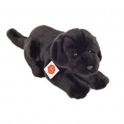 Knuffel Hond Labrador Zwart Liggend 30cm