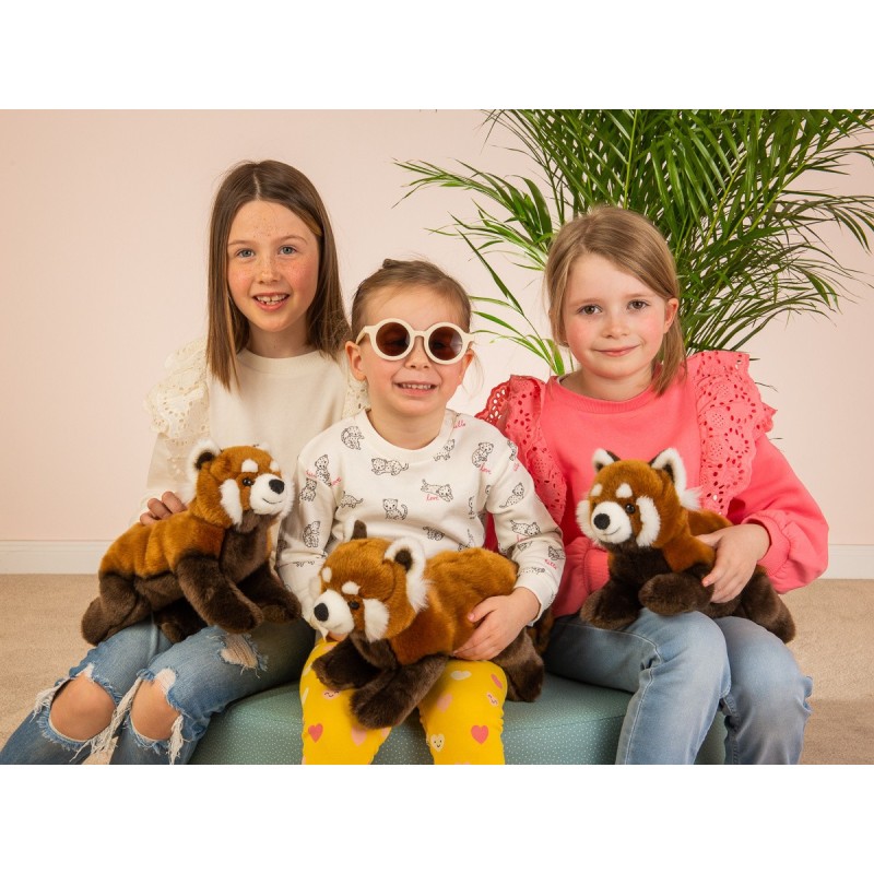Knuffel Rode Panda 30cm Knuffel Rode Panda 30cm