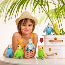 Knuffel Parkiet Groen 13cm Knuffel Parkiet Groen 13cm