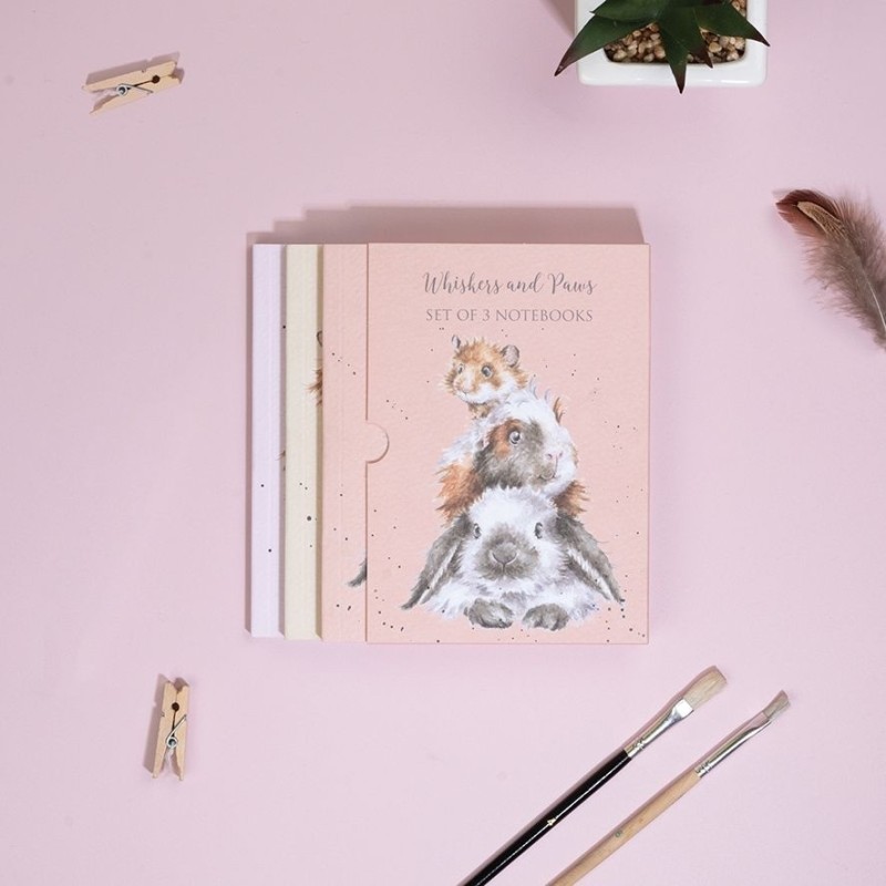 Set of 3 Notebooks - Whiskers and Paws
