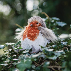 Knuffel Vogel Roodborstje Medium 16cm