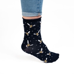 Sokken - Bee Sock - Busy Bee - NAVY