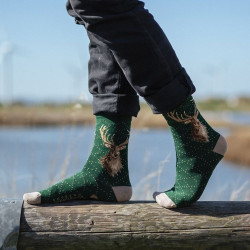 Sokken - Stag Men's Sock - Portrait of a Stag