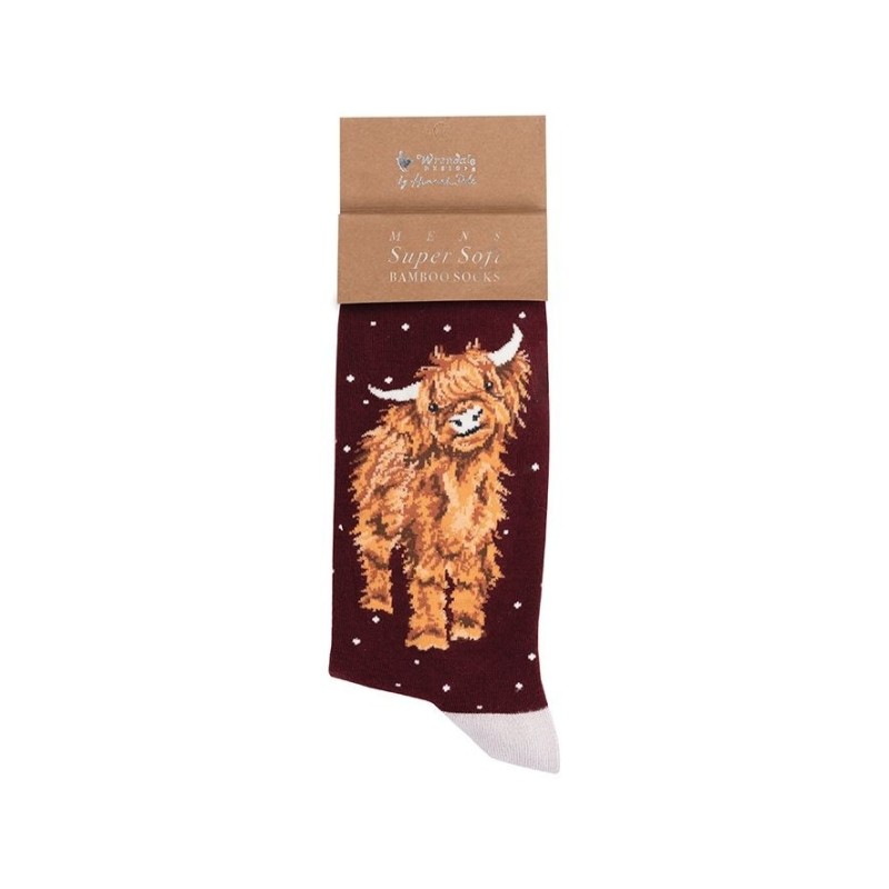 Kerstsokken Man A Highland Cow