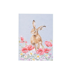 A6 Hare Notebook - Field of Flowers