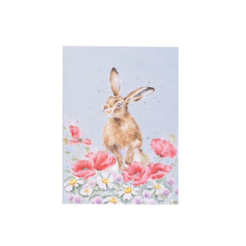 A6 Hare Notebook - Field of Flowers