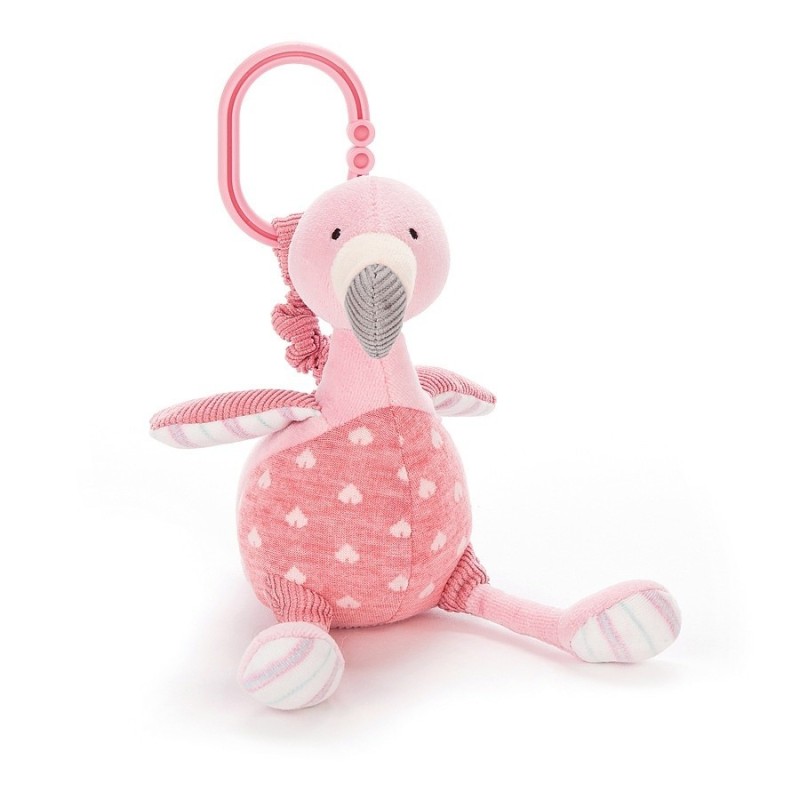 Knuffel Bibberknuffel Lulu Flamingo Knuffel Bibberknuffel Lulu Flamingo