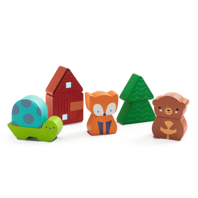 Reliefpuzzel Regenboog 10pcs