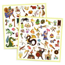 Stickers Middeleeuwen 160pcs