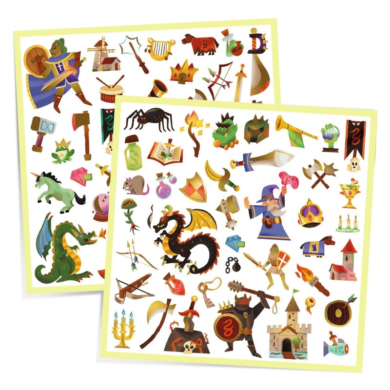 Stickers Middeleeuwen 160pcs