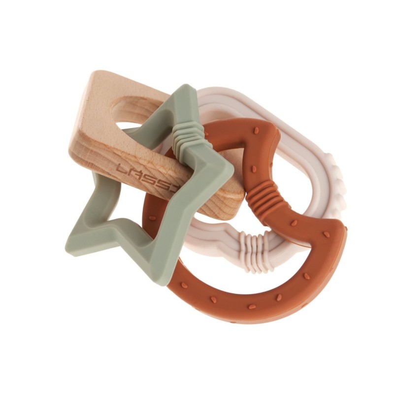 Bijtring Hout/Siliconen Little Universe