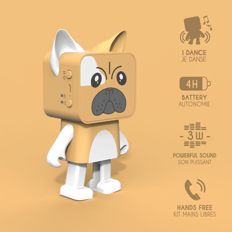 BT Speaker Dancing Animal Bulldog