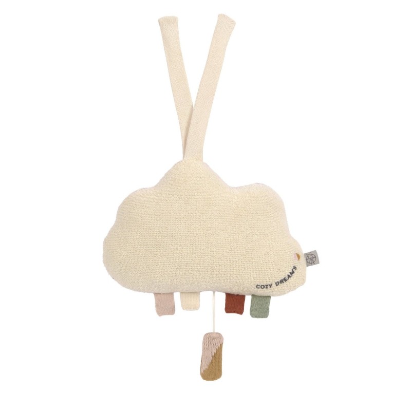 Muziekknuffel Little Universe Wolk Creme