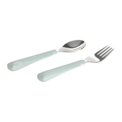 Kinderbestek Set Vork en Lepel Blauw