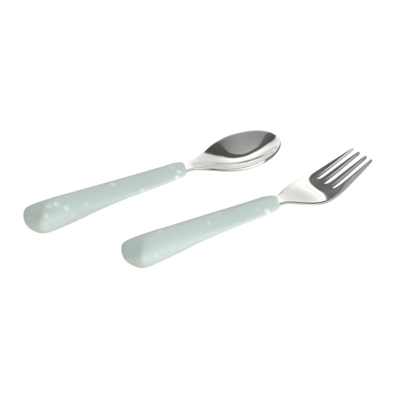 Kinderbestek Set Vork en Lepel Blauw