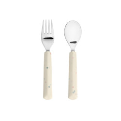Kinderbestek Set Vork en Lepel Nature