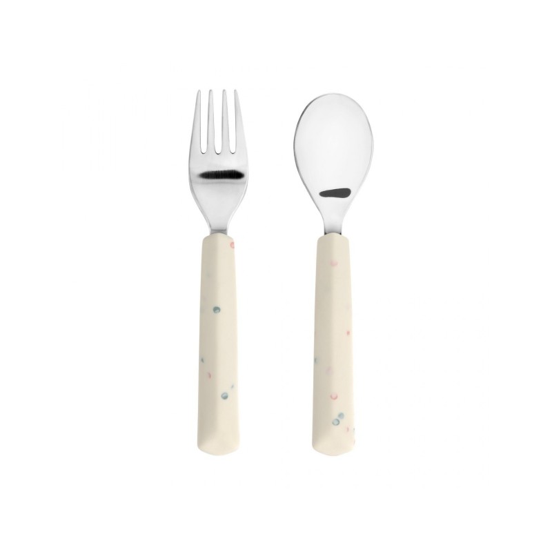 Kinderbestek Set Vork en Lepel Nature