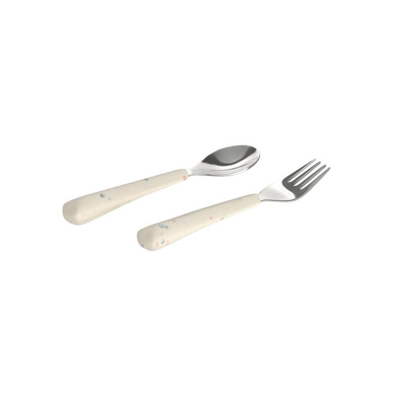 Kinderbestek Set Vork en Lepel Nature
