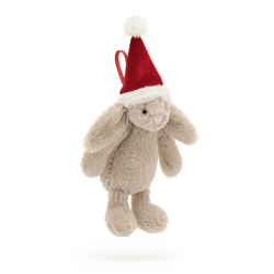 Knuffel Bashful Christmas Bunny Decoration