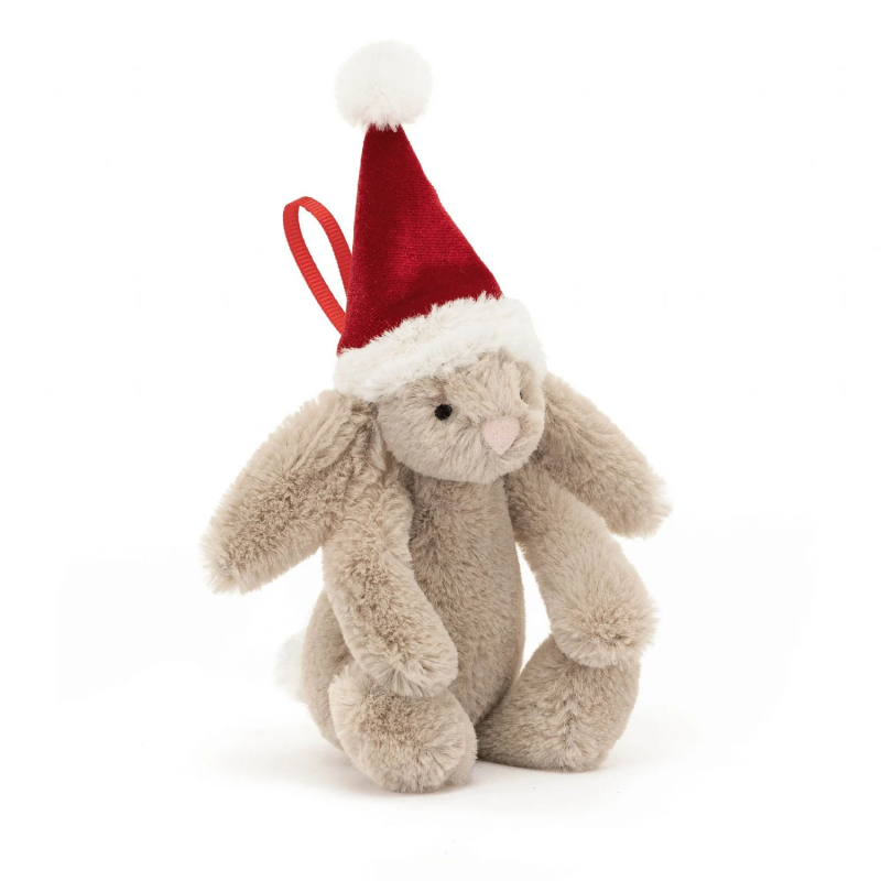 Knuffel Bashful Christmas Bunny Decoration