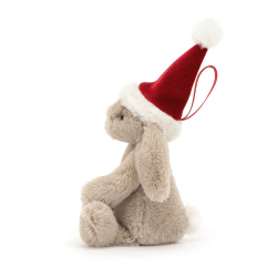 Knuffel Bashful Christmas Bunny Decoration