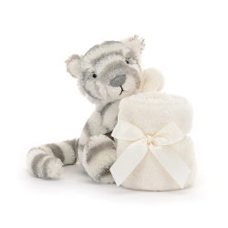 Knuffeldoek Bashful Snow Tiger Soother