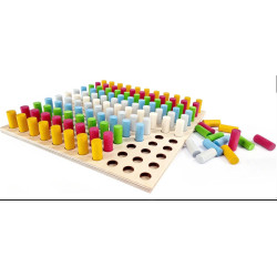 Insteekspel Grijs Hout 121-delig