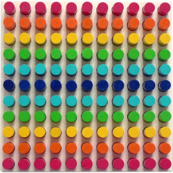Insteekspel Regenboog Hout 121-delig