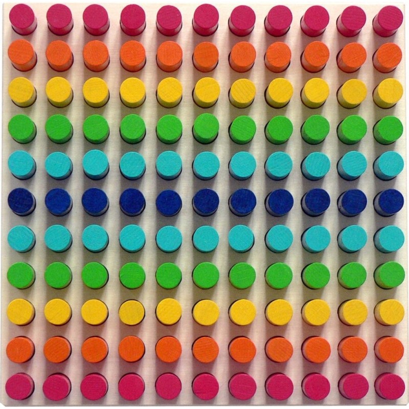 Insteekspel Regenboog Hout 121-delig
