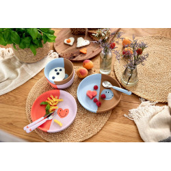 Kinderschaaltje Happy Rascals Smile Sky Blue