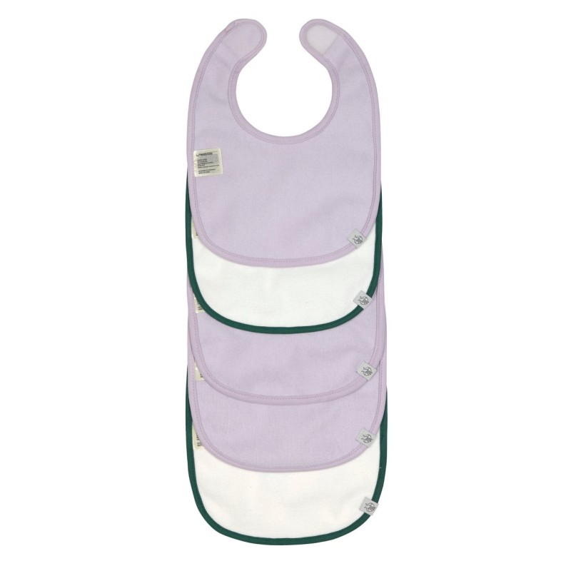 Slabbetjes Happy Rascals Hart Lavendel Set 5-delig